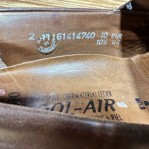 Mephisto Cool Air Men's 10.5 Loafers Brown Leather Slip On Casual Shoes - Picture 7 of 8